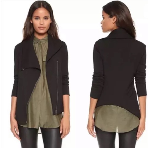 Helmut Lang Jackets & Blazers - Helmet Lang Villous Asymmetric Knit Wrap Jacket